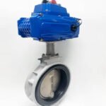 High Quality DN50 Aluminum Alloy Wafer Electric Butterfly Valve