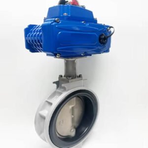 High Quality DN50 Aluminum Alloy Wafer Electric Butterfly Valve