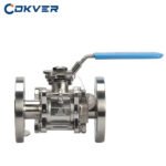 Stainless Steel High Pressure Sanitary Flange Ball Valve With Handle