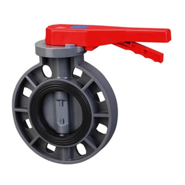 Durable Anti Corrosion Flange Type Sea Water CPVC PVC Wafer Manual Butterfly Valve