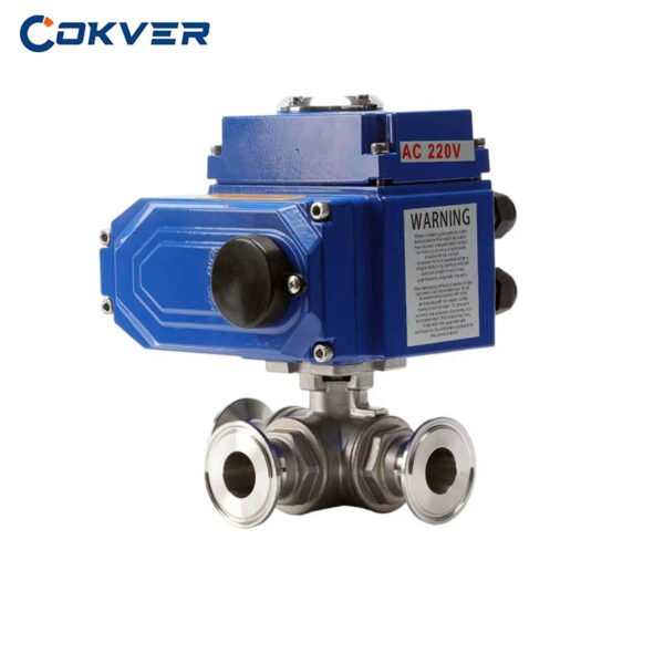 3 Way Electric Ball Valve Stainless Steel Quick-Install Industrial OEM