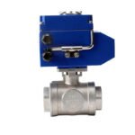 Electric 3 Way Stainless Steel Ball Valve
