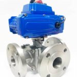 High Quality Electric Stainless Steel 3 Way Flange Ball Valve