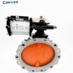 High Temperature Cast Steel Pneumatic Butterfly Valve