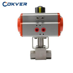 2 Way High Pressure 316 Stainless Steel Pneumatic Actuated Ball Valve
