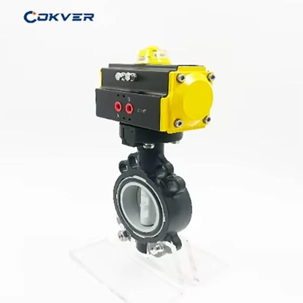 Wafer Cast Iron Pneumatic Butterfly Valve with EPDM