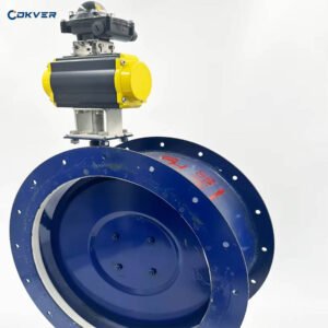 High Quality Large size DN400 Cast Steel Pneumatic Butterfly Valve