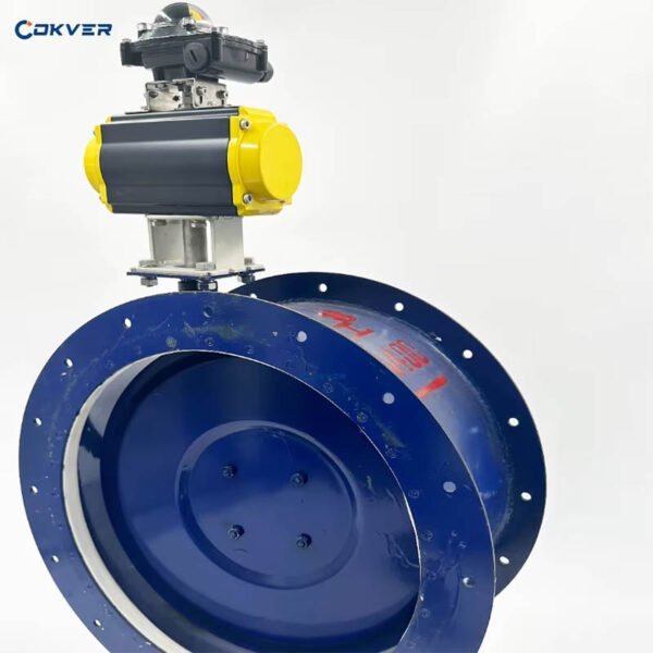 High Quality Large size DN400 Cast Steel Pneumatic Butterfly Valve