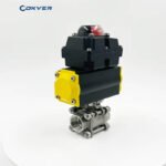 Double Acting Stainless Steel 304 Pneumatic Ball Valve with Limit Switch