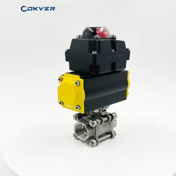 Double Acting Stainless Steel 304 Pneumatic Ball Valve with Limit Switch