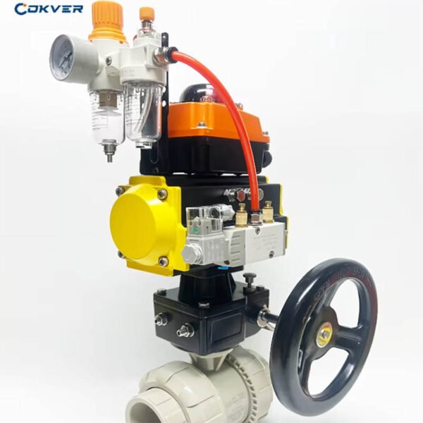 Upvc Pneumatic Ball Valve with Limit Switch