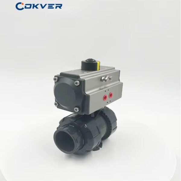 Double Acting OEM Pneumatic UPVC Ball Valve