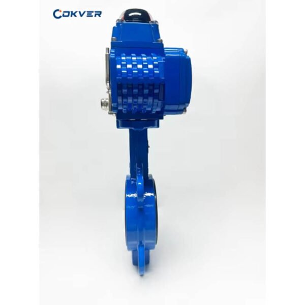 Wafer Type Electric Butterfly Valve PTFE Seal Flange Connection