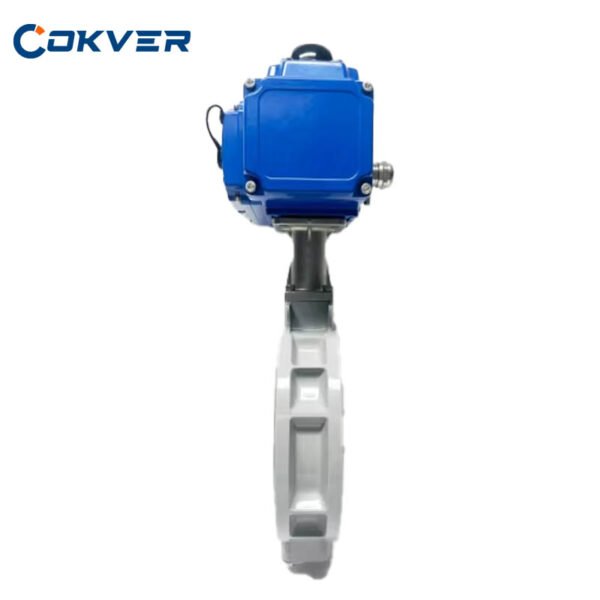 High Quality DN50 Aluminum Alloy Wafer Electric Butterfly Valve