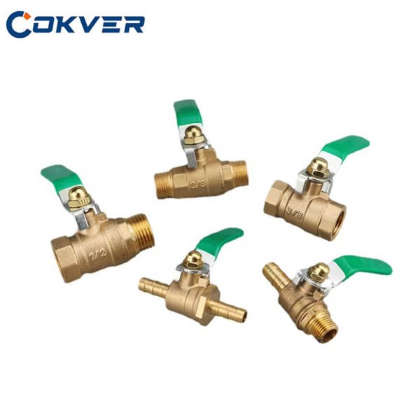 Manual Copper Ball Valve with Thickened Brass Inner for Tap Water Pipe Systems High Temperature