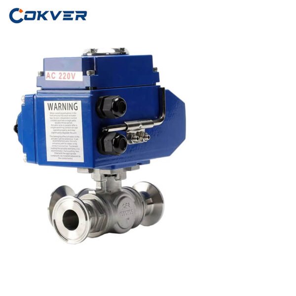 3 Way Electric Stainless Steel Quick-Install Ball Valve