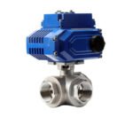 High Temperature Electric 3 Way Stainless Steel Ball Valve