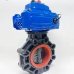Electric Plastic UPVC Flange Butterfly Valve