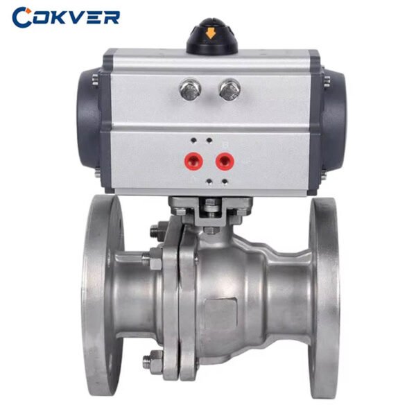 Stainless Steel Flanged Pneumatic Ball Valve