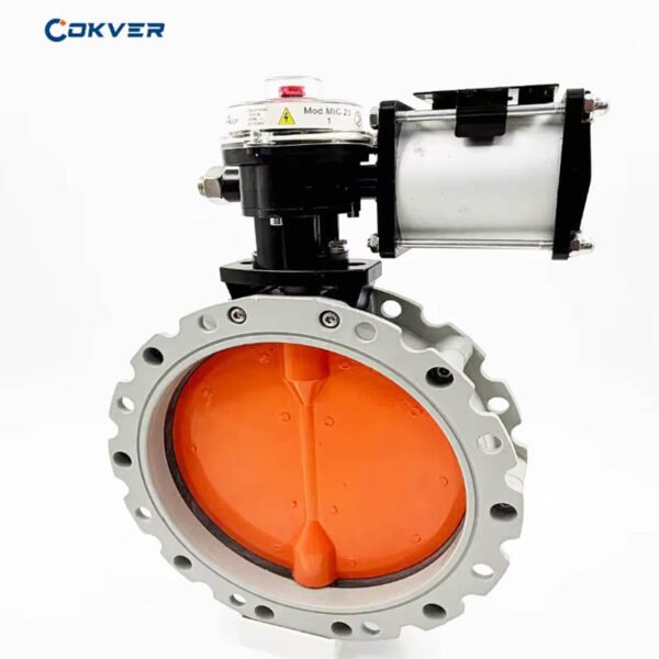 Premium High Temperature Cast Steel Pneumatic Butterfly Valve