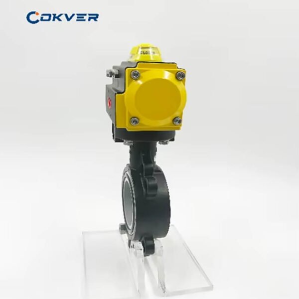 Wafer Cast Iron EPDM Pneumatic Butterfly Valve