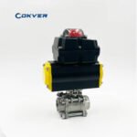 Stainless Steel 304 Pneumatic Ball Valve with Limit Switch