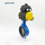 With Limit Switch Wafer Cast Iron Pneumatic Butterfly Valve