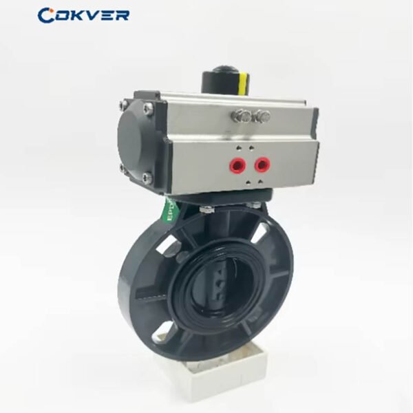 Corrosion-Resistant UPVC Pneumatic Butterfly Valve