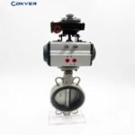 Iron Steel Pneumatic Butterfly Valve With Limit Switch