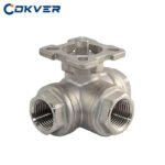 3 Way Valve DN50 2 Inch ANSI Class 150 Metal High-platform Ball Valve Body