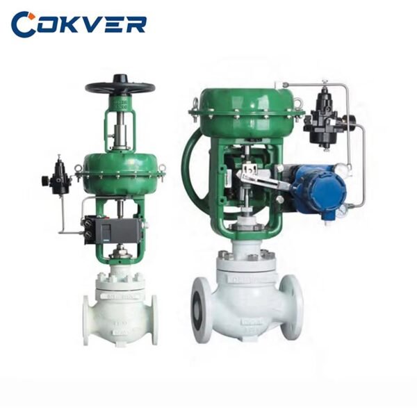 Cokver Pneumatic Diaphragm Control Valve with Positioner for Water and Steam Flow Regulation