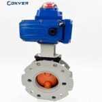 Electric Rotary Actuator DN50 Aluminum Alloy High Temperature Butterfly Valve