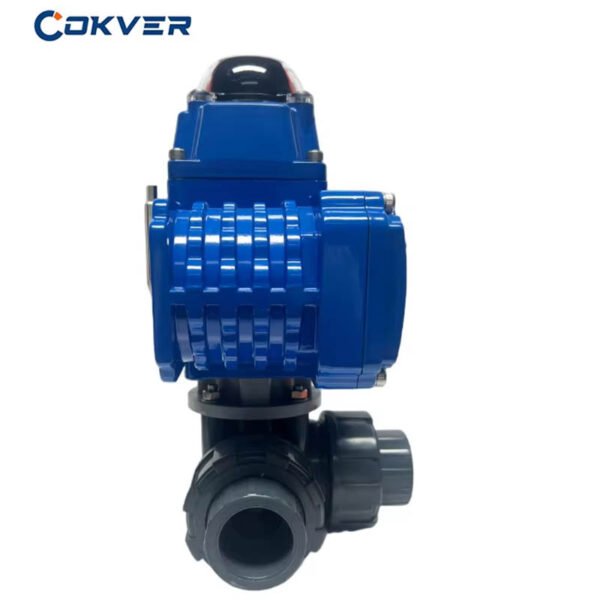 High Quality Electric 3-Way Ball Valve PVC/UPVC Material