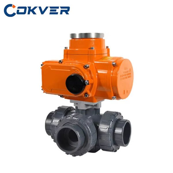 Electric Ball Valve PVC/UPVC Material General Use