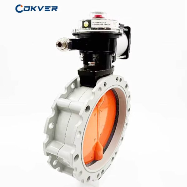 High Quality Cast Steel Pneumatic Butterfly Valve