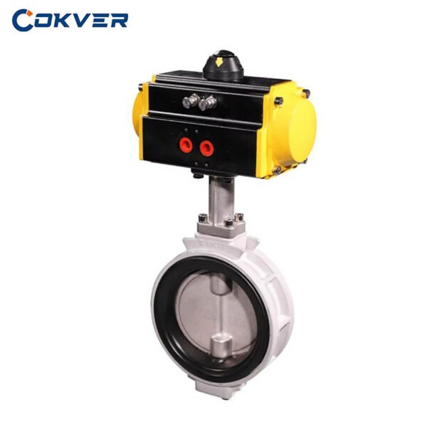 High Quality Wafer Connection Pneumatic Butterfly Valve