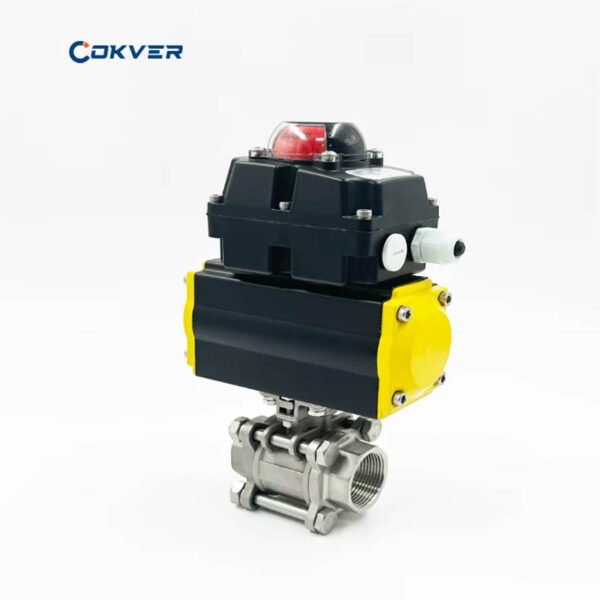 With Limit Switch Stainless Steel 304 Pneumatic Ball Valve