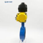 Cast Iron Pneumatic Butterfly Valve with Limit Switch