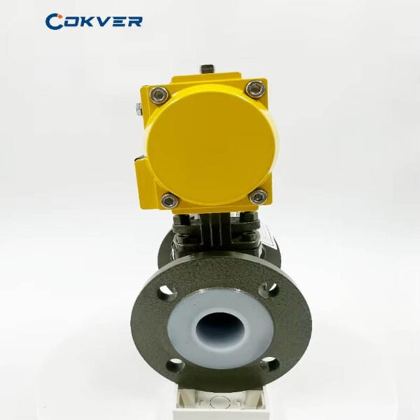High Quality Cast Steel Pneumatic 2 Way Flanged Ball Valve