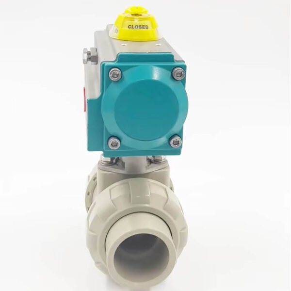 High Quality DN15-DN100 PVC/CPVC Pneumatic Ball Valve