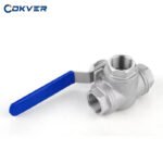 3-Way Manual Ball Valve with Stainless Steel 304/316 T-Type