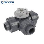High Quality PVC/UPVC Material Electric 3-Way Ball Valve Body