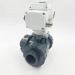 Electric UPVC/PVC 3-Way Ball Valve