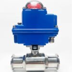 Food Grade 2 Way Electric Motorized Stainless Steel Ball Valve