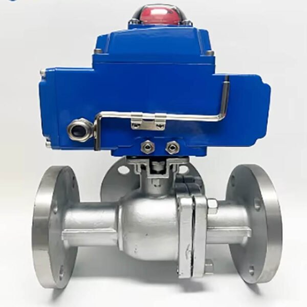 Stainless Steel 3 Way Flange Electric Ball Valve