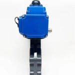 DN50 to DN100 UPVC Flange Electric Butterfly Valve