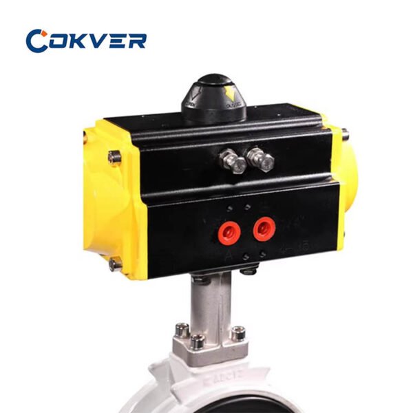 Premium Wafer Connection Pneumatic Butterfly Valve
