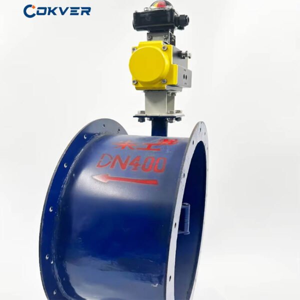 DN400 Cast Steel Pneumatic Butterfly Valve