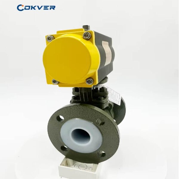 Premium Cast Steel Pneumatic 2 Way Flanged Ball Valve