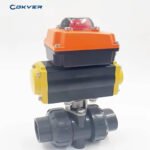 PVC Plastic Chemical Corrosion Resistant Pneumatic Ball Valve
